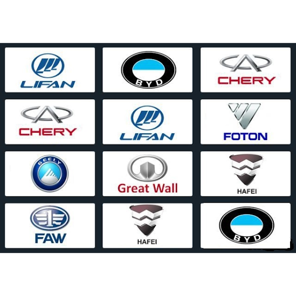 Китайские автомобили логотипы с названиями и фото